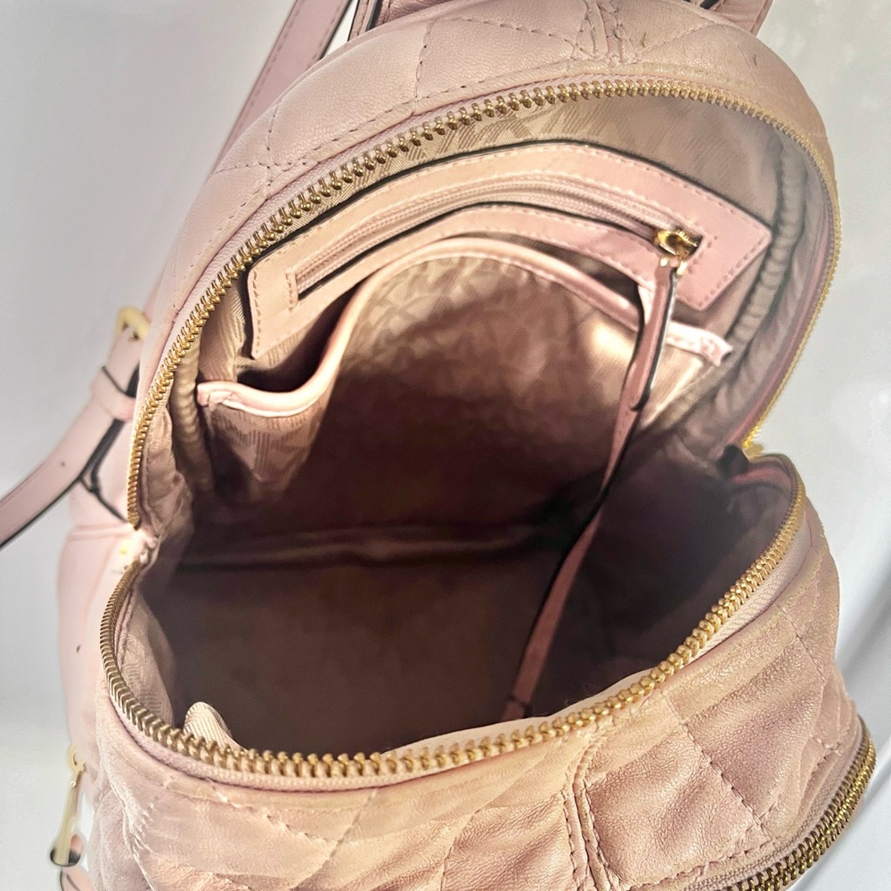 Michael Kors Rhea Pink Quilted Backpack - AS IS - Picture 12 of 14
